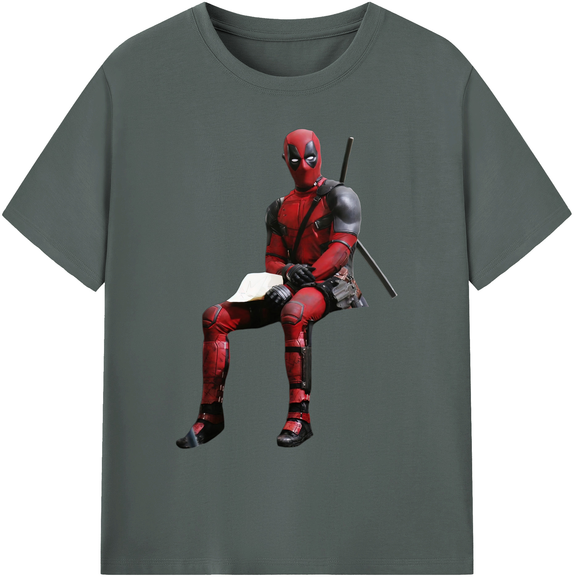 （画像用） Deadpool デッドプール 綿100％ メンズ半袖Tシャツ｜肌触りやわらか＆通気性